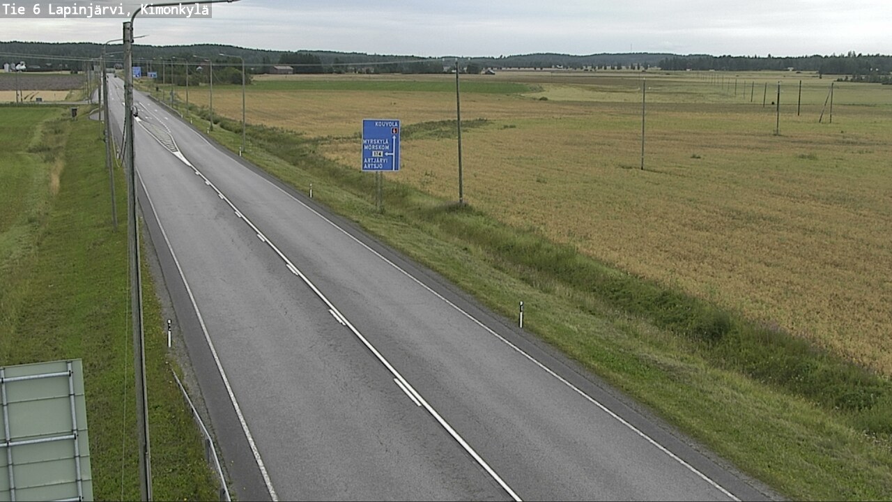 Weather Camera Image Road 6 Lapinjärvi, Kimonkylä, Lapinjärvi, Uusimaa