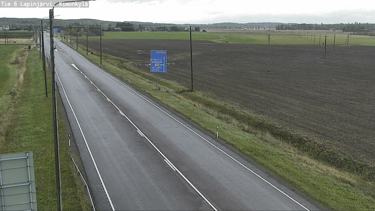 Weather Camera Image Road 6 Lapinjärvi, Kimonkylä, Lapinjärvi, Uusimaa