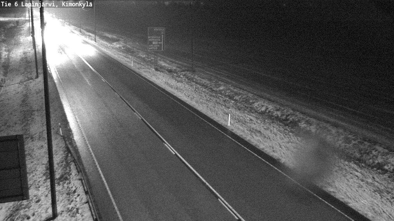 Weather Camera Image Väg 6 Lapinjärvi, Kimoböle, Lapinjärvi, Uusimaa