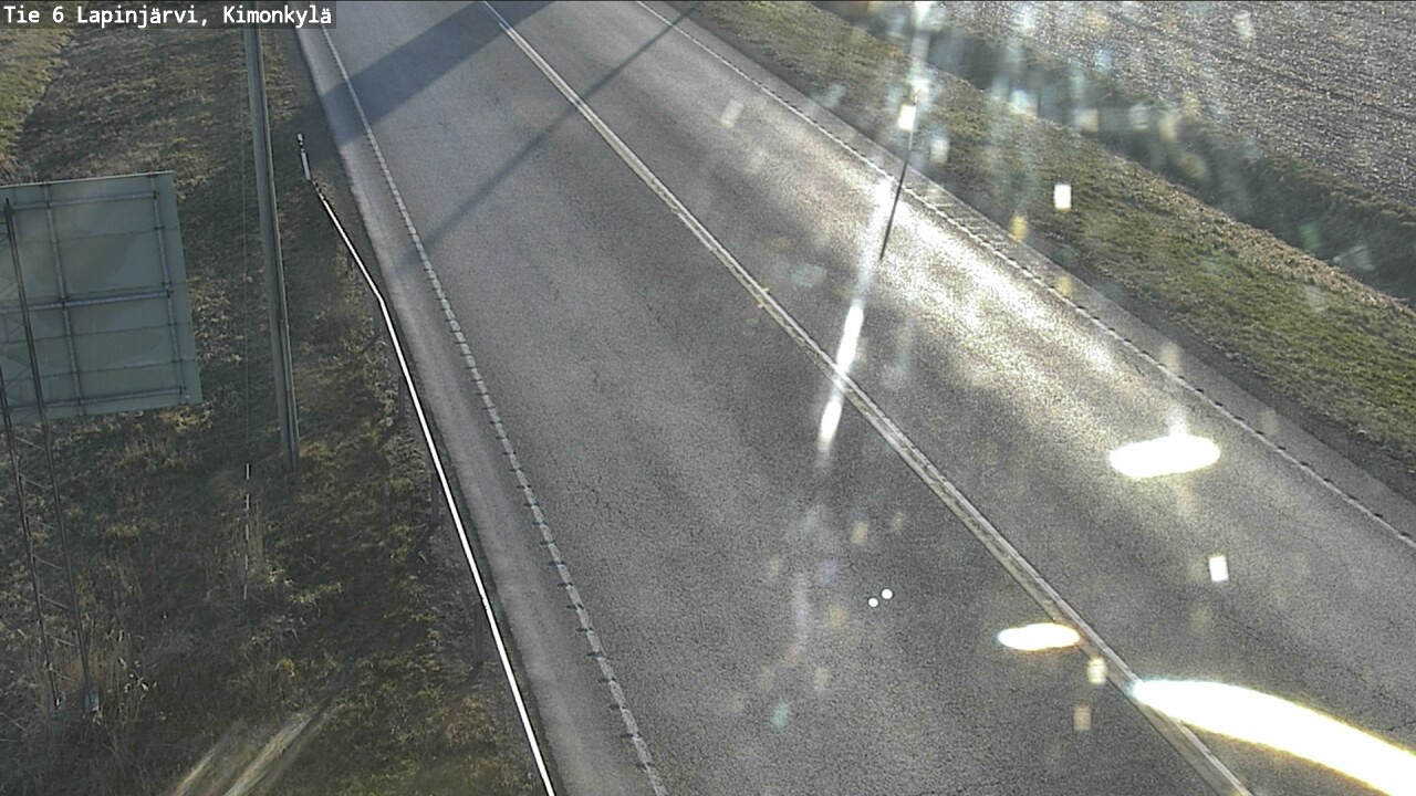 Weather Camera Image Road 6 Lapinjärvi, Kimonkylä, Lapinjärvi, Uusimaa