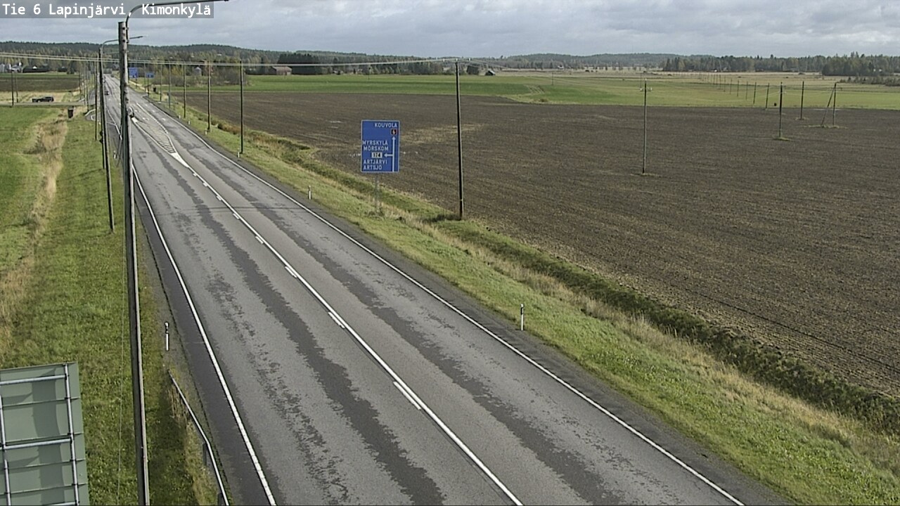 Weather Camera Image Road 6 Lapinjärvi, Kimonkylä, Lapinjärvi, Uusimaa