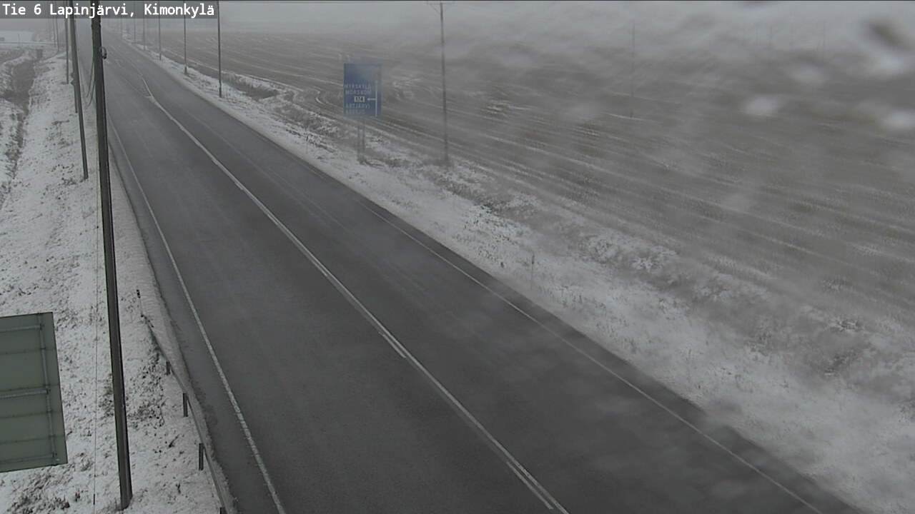 Weather Camera Image Väg 6 Lapinjärvi, Kimoböle, Lapinjärvi, Uusimaa