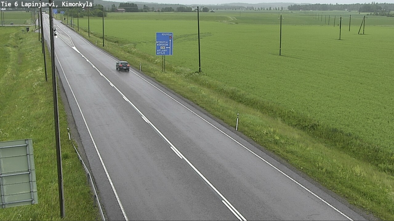 Weather Camera Image Road 6 Lapinjärvi, Kimonkylä, Lapinjärvi, Uusimaa