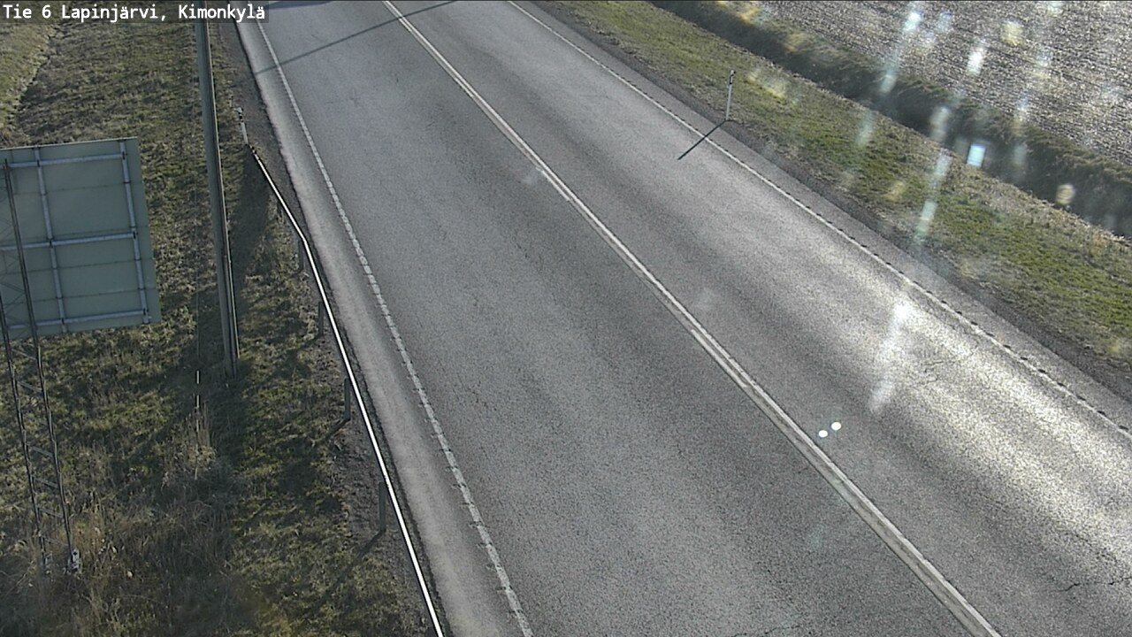 Weather Camera Image Road 6 Lapinjärvi, Kimonkylä, Lapinjärvi, Uusimaa