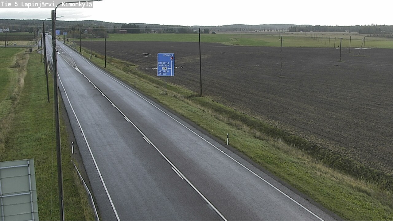 Weather Camera Image Väg 6 Lapinjärvi, Kimoböle, Lapinjärvi, Uusimaa