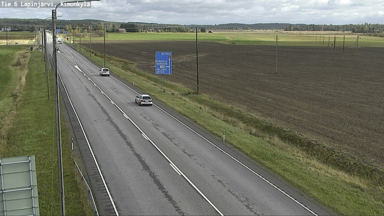 Weather Camera Image Road 6 Lapinjärvi, Kimonkylä, Lapinjärvi, Uusimaa