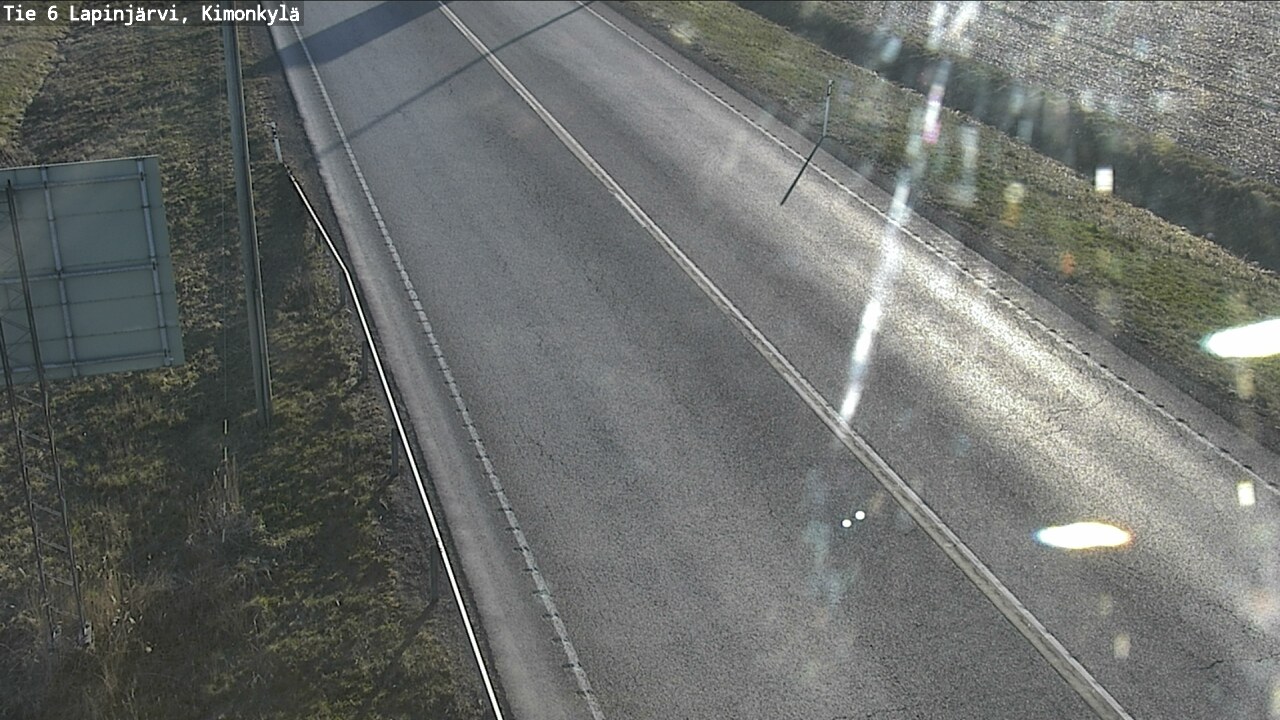 Weather Camera Image Road 6 Lapinjärvi, Kimonkylä, Lapinjärvi, Uusimaa