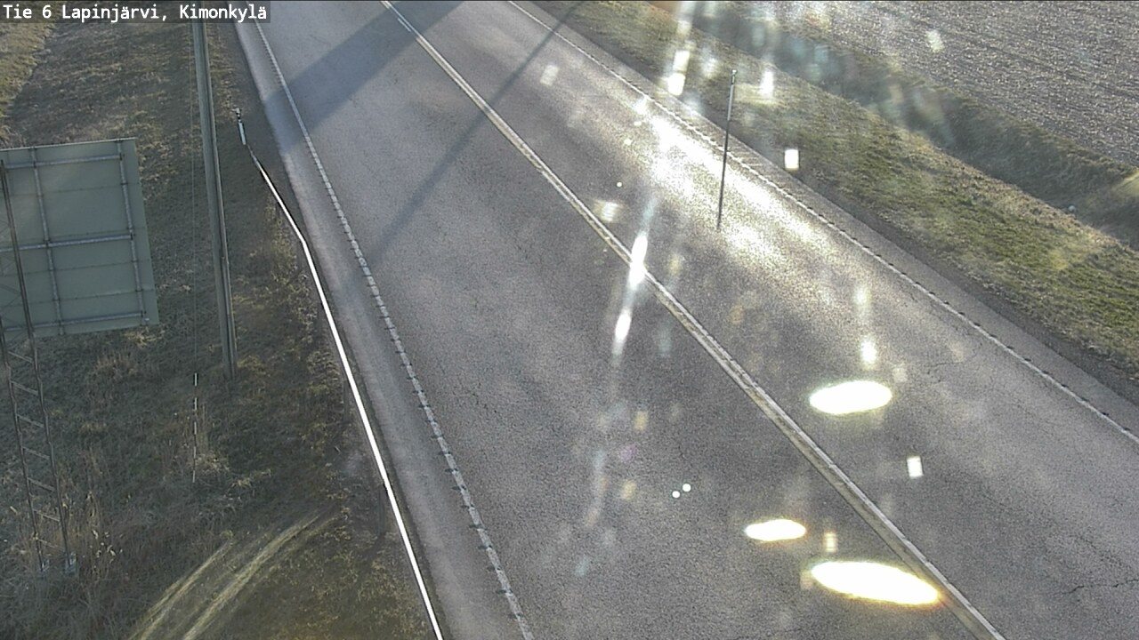 Weather Camera Image Road 6 Lapinjärvi, Kimonkylä, Lapinjärvi, Uusimaa