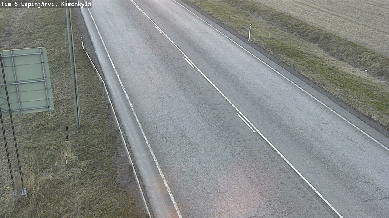 Weather Camera Image Road 6 Lapinjärvi, Kimonkylä, Lapinjärvi, Uusimaa