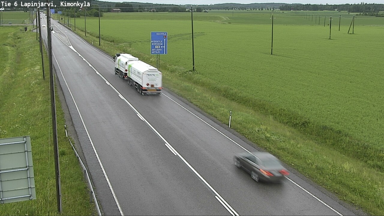Weather Camera Image Road 6 Lapinjärvi, Kimonkylä, Lapinjärvi, Uusimaa