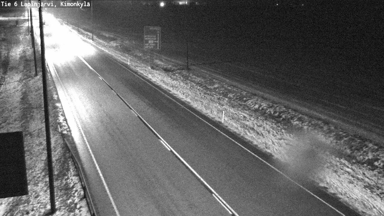 Weather Camera Image Väg 6 Lapinjärvi, Kimoböle, Lapinjärvi, Uusimaa