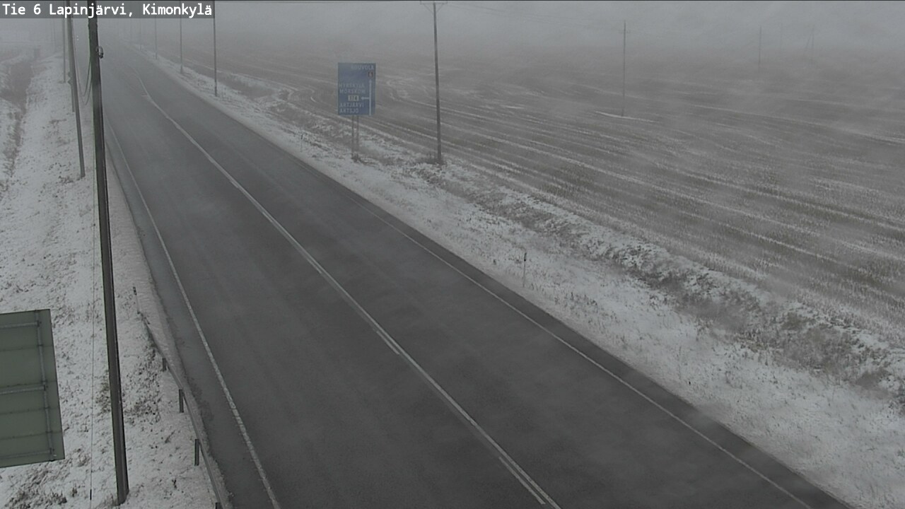 Weather Camera Image Väg 6 Lapinjärvi, Kimoböle, Lapinjärvi, Uusimaa
