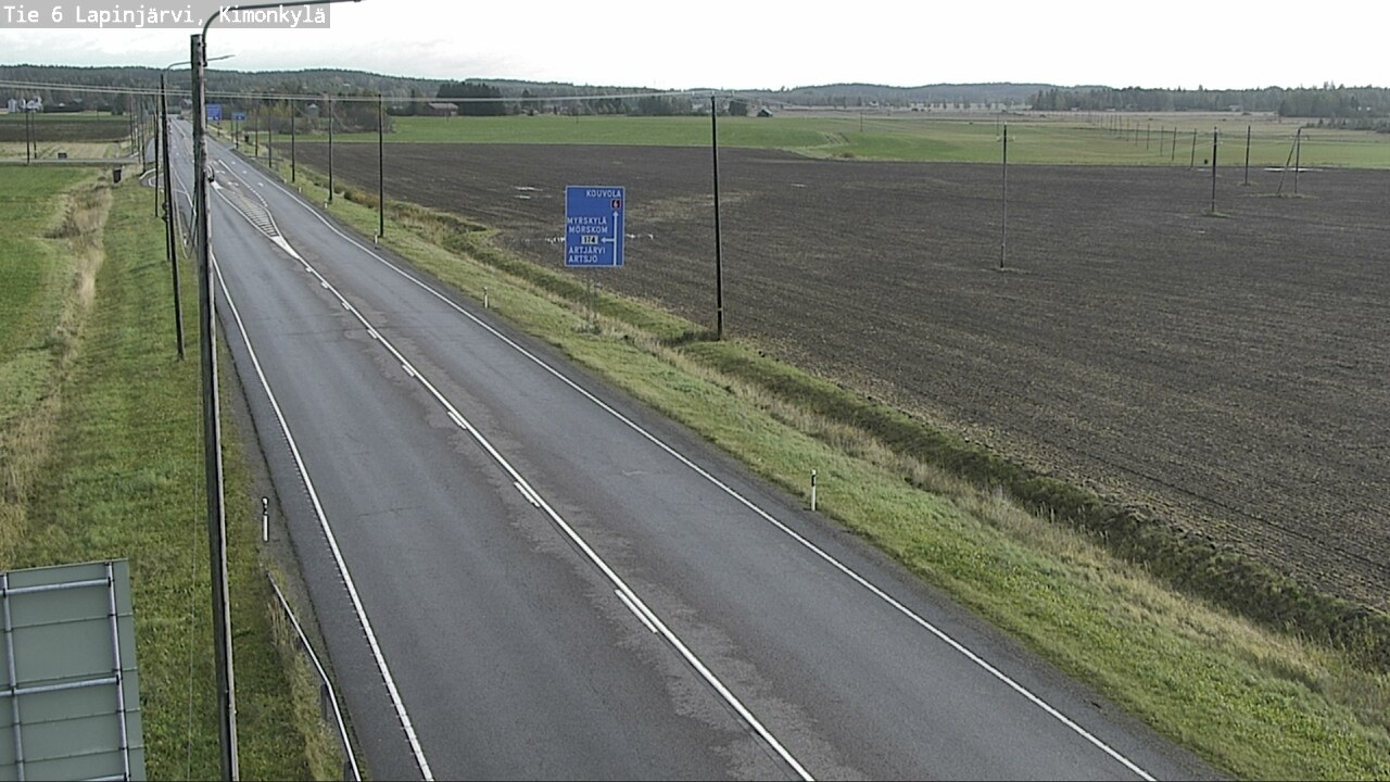 Weather Camera Image Road 6 Lapinjärvi, Kimonkylä, Lapinjärvi, Uusimaa