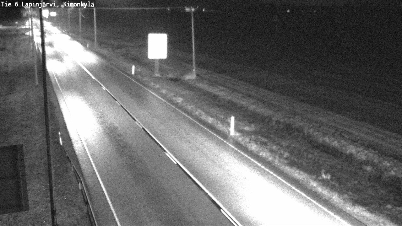 Weather Camera Image Road 6 Lapinjärvi, Kimonkylä, Lapinjärvi, Uusimaa
