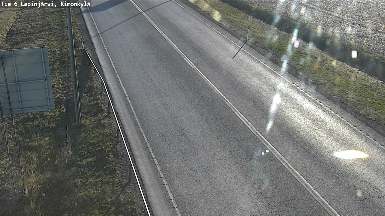 Weather Camera Image Road 6 Lapinjärvi, Kimonkylä, Lapinjärvi, Uusimaa