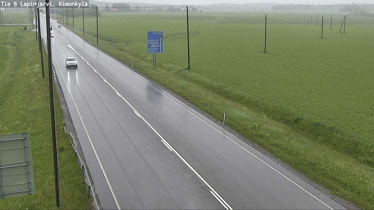 Weather Camera Image Väg 6 Lapinjärvi, Kimoböle, Lapinjärvi, Uusimaa