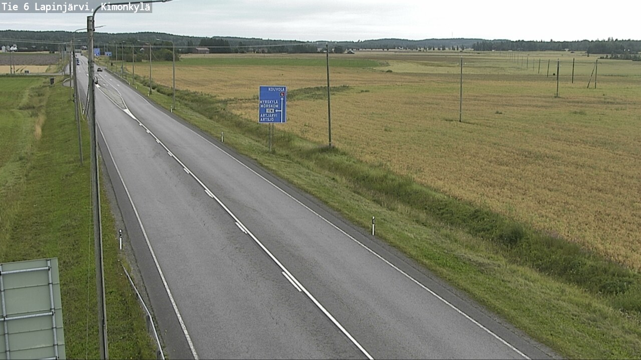 Weather Camera Image Road 6 Lapinjärvi, Kimonkylä, Lapinjärvi, Uusimaa