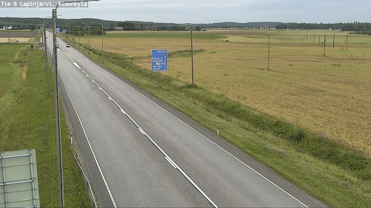Weather Camera Image Road 6 Lapinjärvi, Kimonkylä, Lapinjärvi, Uusimaa