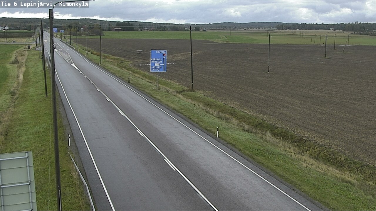 Weather Camera Image Väg 6 Lapinjärvi, Kimoböle, Lapinjärvi, Uusimaa