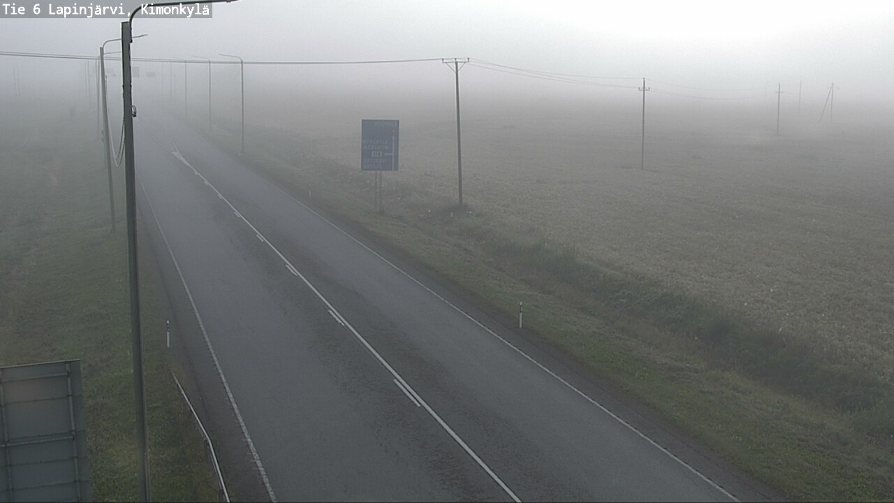Weather Camera Image Väg 6 Lapinjärvi, Kimoböle, Lapinjärvi, Uusimaa
