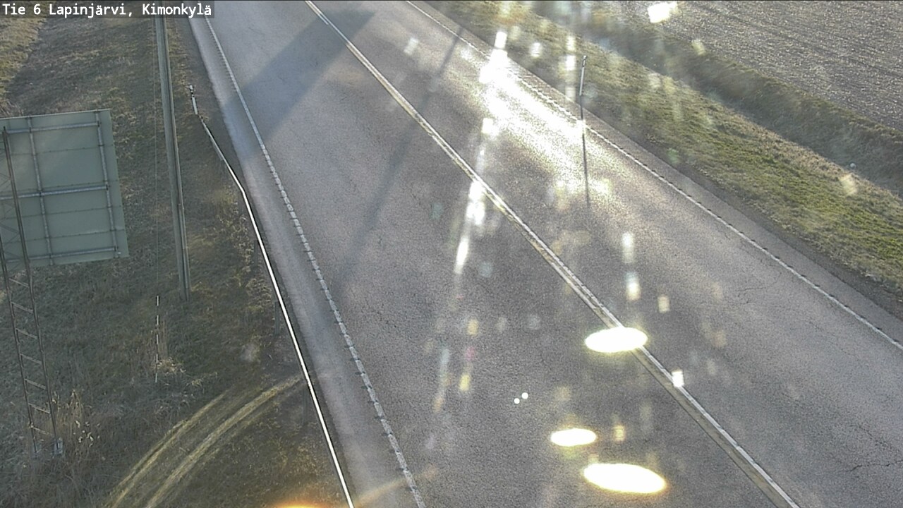 Weather Camera Image Road 6 Lapinjärvi, Kimonkylä, Lapinjärvi, Uusimaa