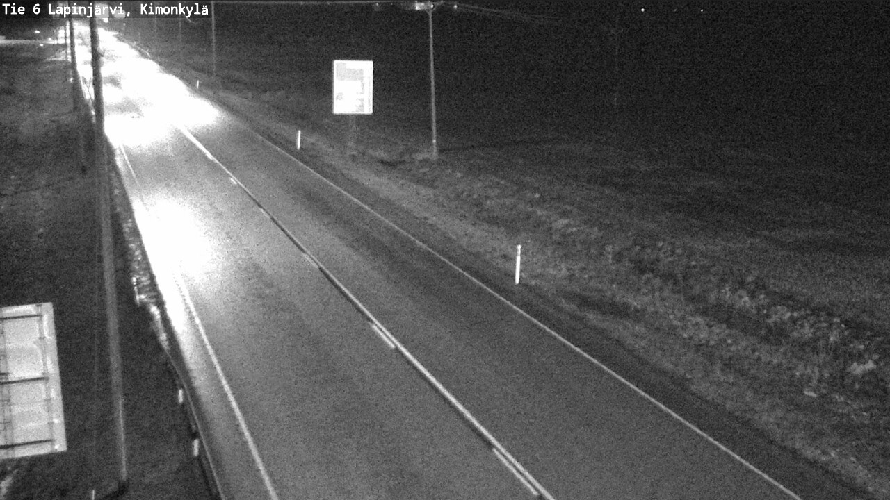 Weather Camera Image Väg 6 Lapinjärvi, Kimoböle, Lapinjärvi, Uusimaa