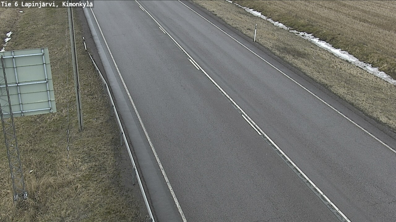 Weather Camera Image Väg 6 Lapinjärvi, Kimoböle, Lapinjärvi, Uusimaa