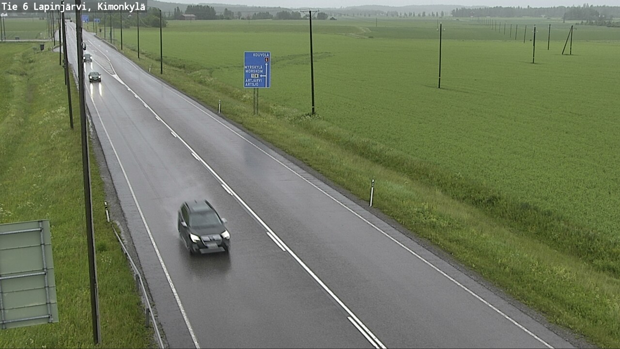 Weather Camera Image Road 6 Lapinjärvi, Kimonkylä, Lapinjärvi, Uusimaa