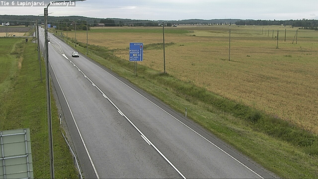 Weather Camera Image Road 6 Lapinjärvi, Kimonkylä, Lapinjärvi, Uusimaa