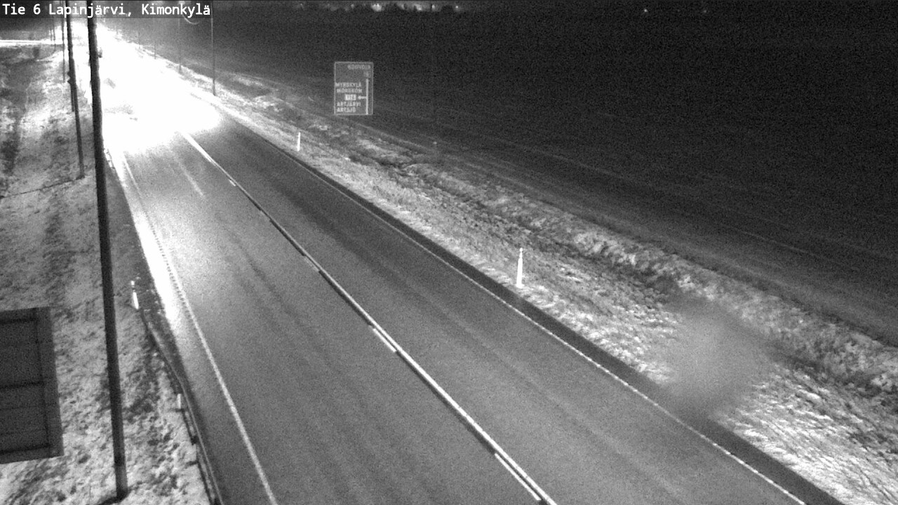 Weather Camera Image Väg 6 Lapinjärvi, Kimoböle, Lapinjärvi, Uusimaa