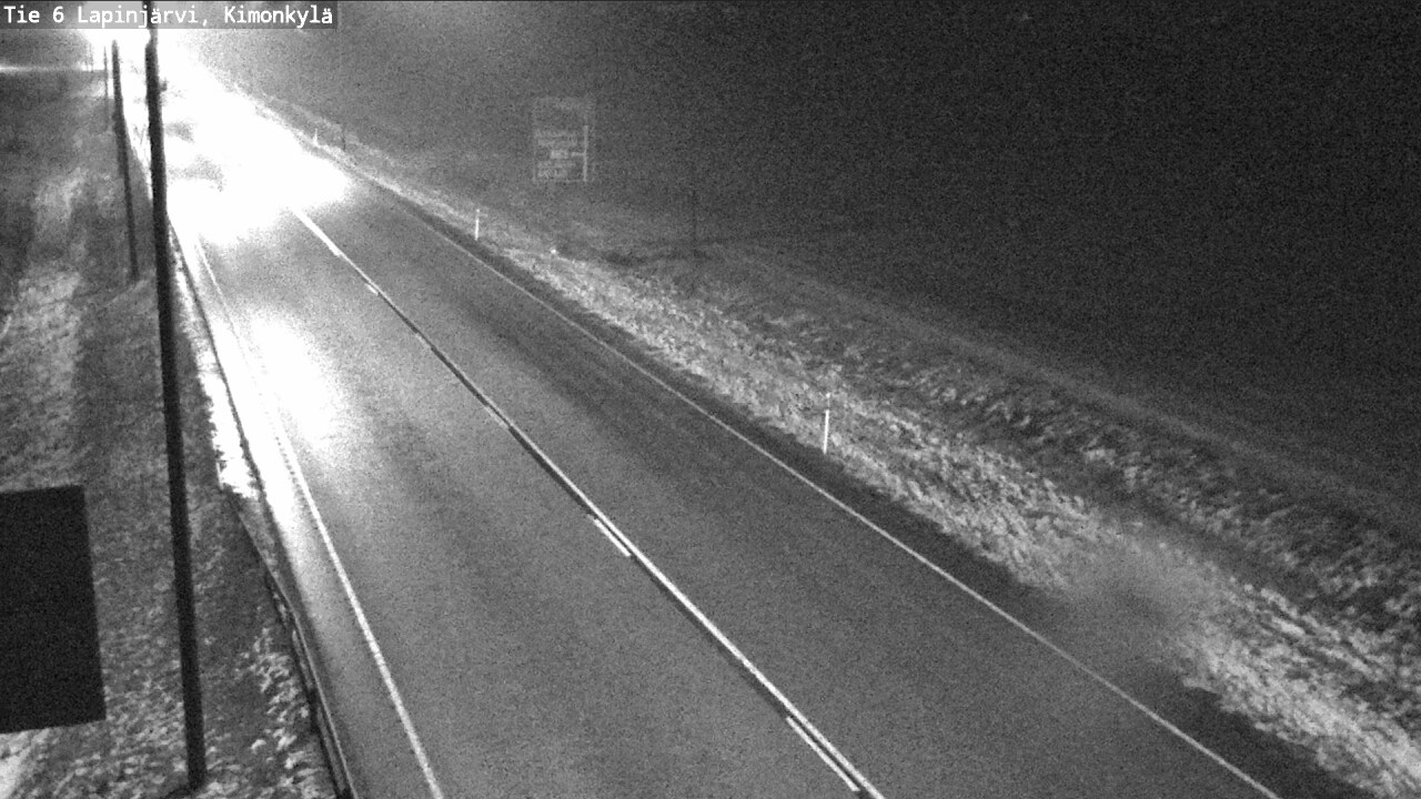 Weather Camera Image Väg 6 Lapinjärvi, Kimoböle, Lapinjärvi, Uusimaa