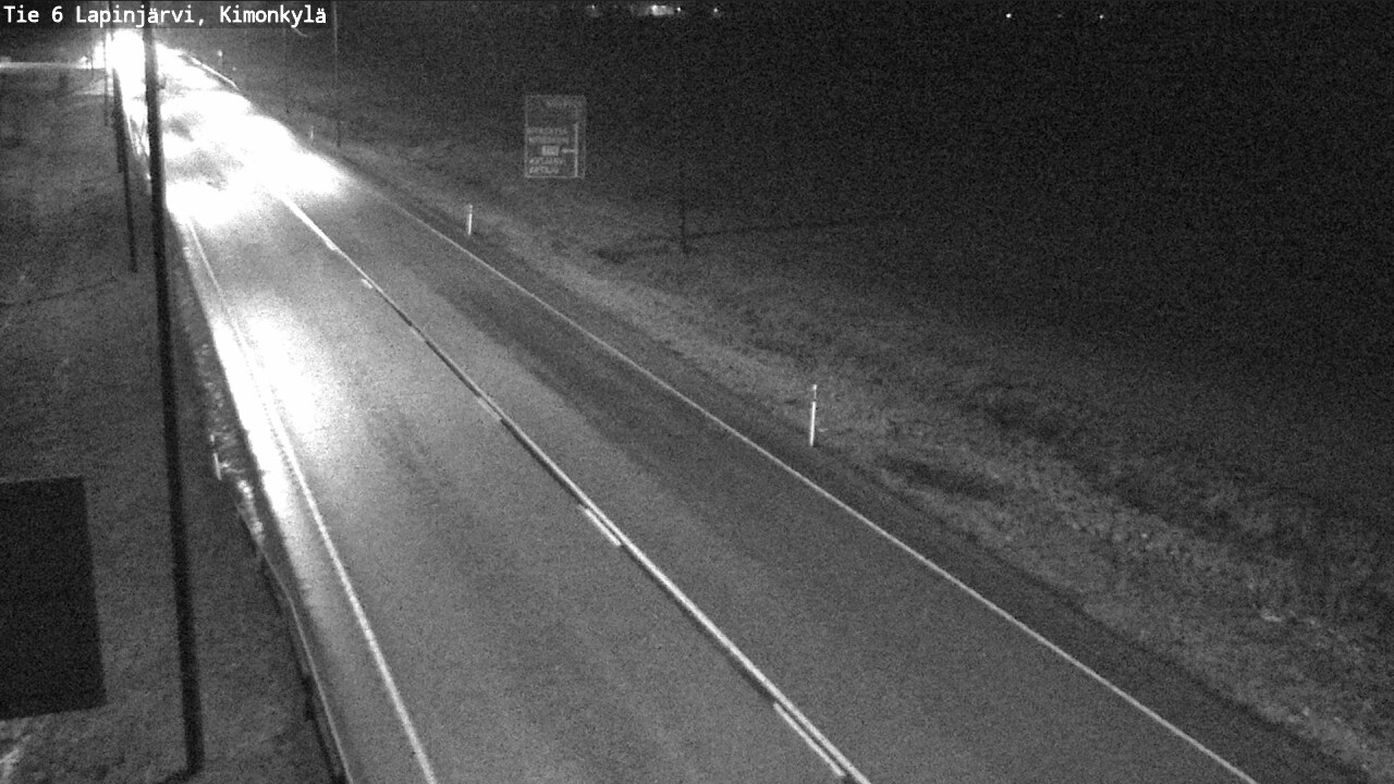 Weather Camera Image Väg 6 Lapinjärvi, Kimoböle, Lapinjärvi, Uusimaa