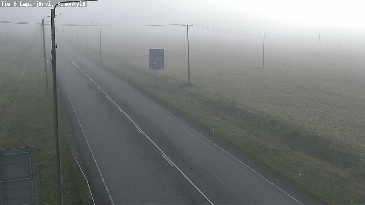 Weather Camera Image Väg 6 Lapinjärvi, Kimoböle, Lapinjärvi, Uusimaa