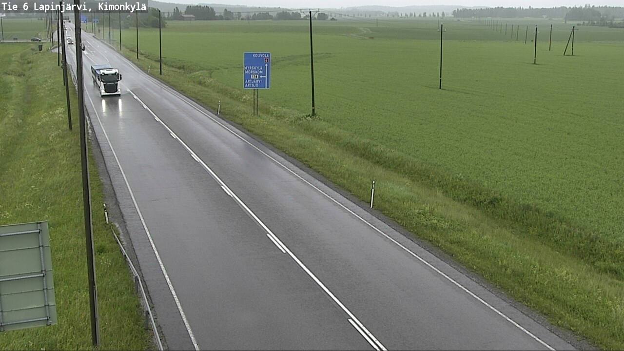 Weather Camera Image Väg 6 Lapinjärvi, Kimoböle, Lapinjärvi, Uusimaa