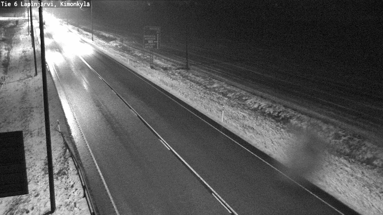 Weather Camera Image Väg 6 Lapinjärvi, Kimoböle, Lapinjärvi, Uusimaa