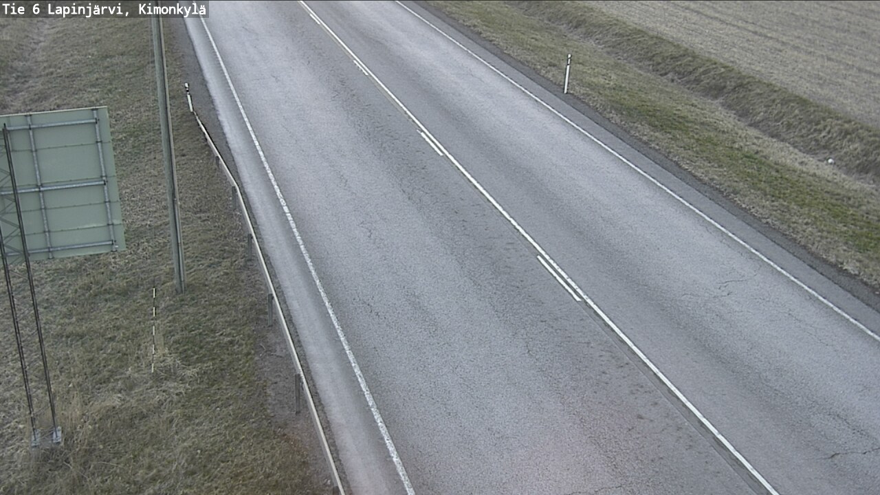 Weather Camera Image Väg 6 Lapinjärvi, Kimoböle, Lapinjärvi, Uusimaa