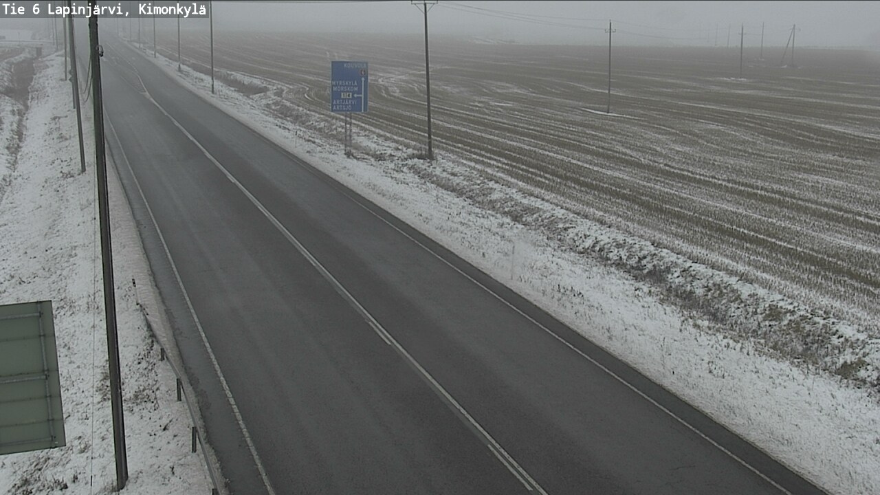 Weather Camera Image Väg 6 Lapinjärvi, Kimoböle, Lapinjärvi, Uusimaa