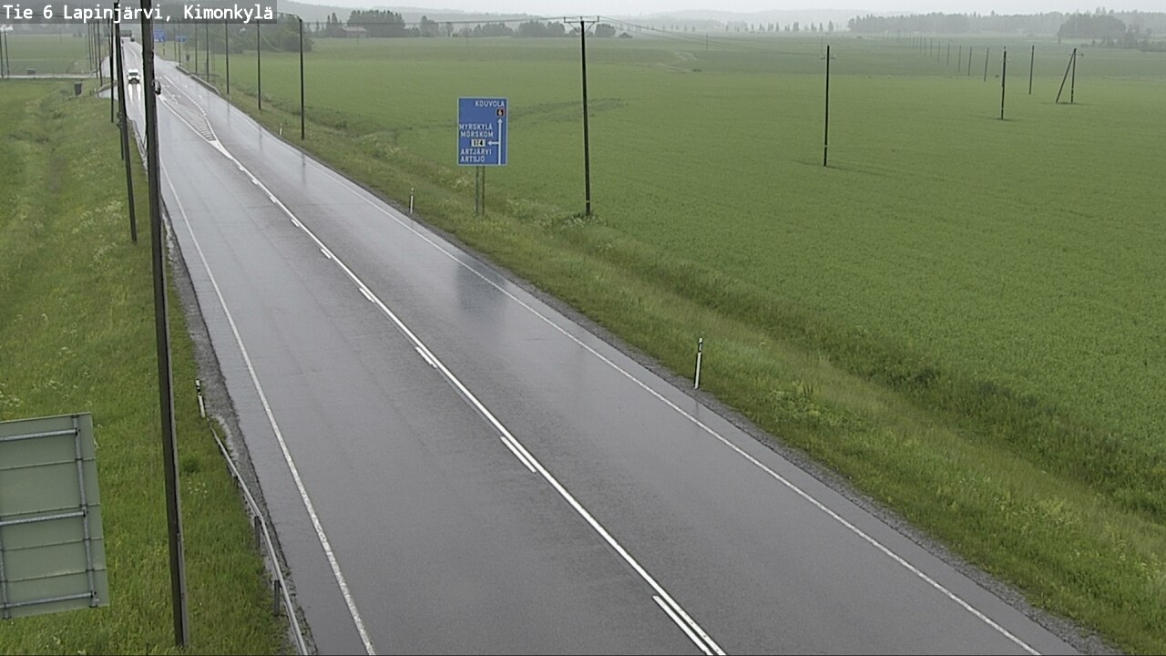 Weather Camera Image Road 6 Lapinjärvi, Kimonkylä, Lapinjärvi, Uusimaa