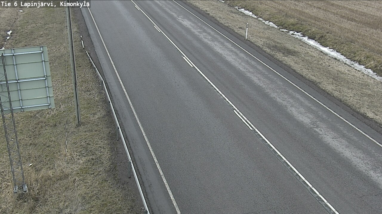 Weather Camera Image Road 6 Lapinjärvi, Kimonkylä, Lapinjärvi, Uusimaa