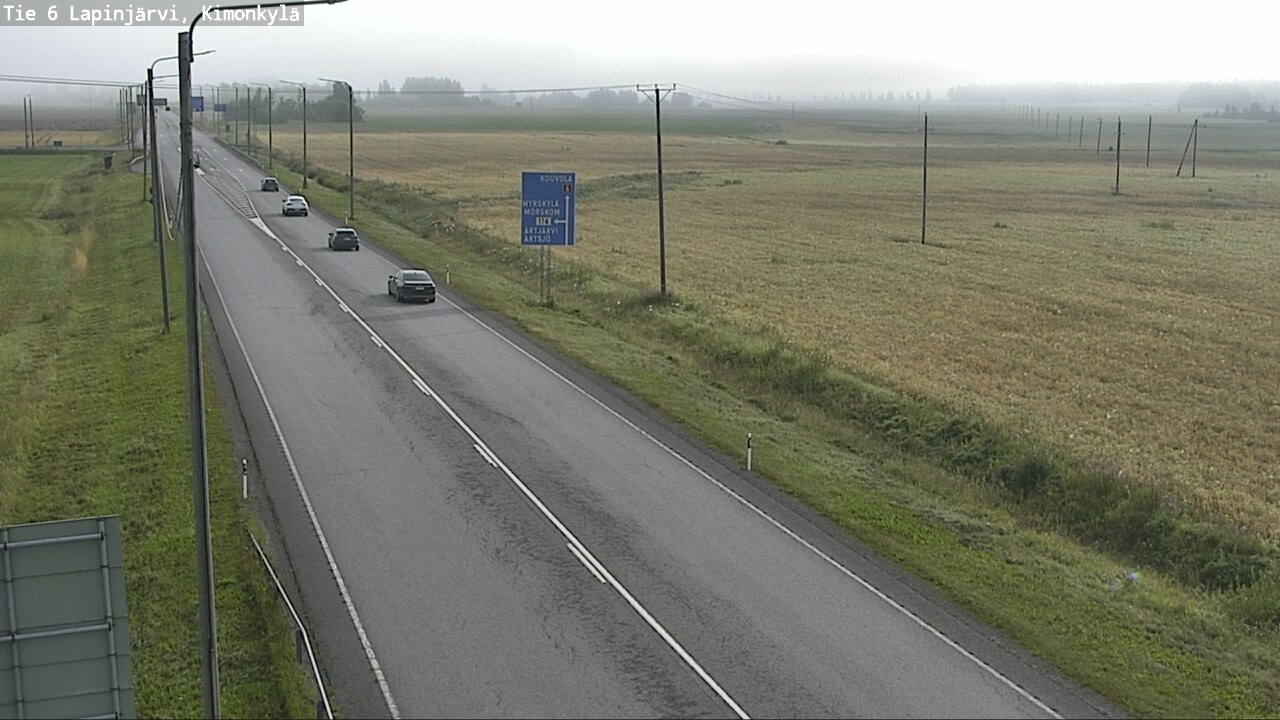 Weather Camera Image Road 6 Lapinjärvi, Kimonkylä, Lapinjärvi, Uusimaa