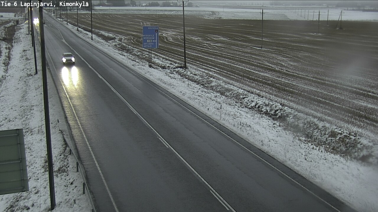 Weather Camera Image Väg 6 Lapinjärvi, Kimoböle, Lapinjärvi, Uusimaa