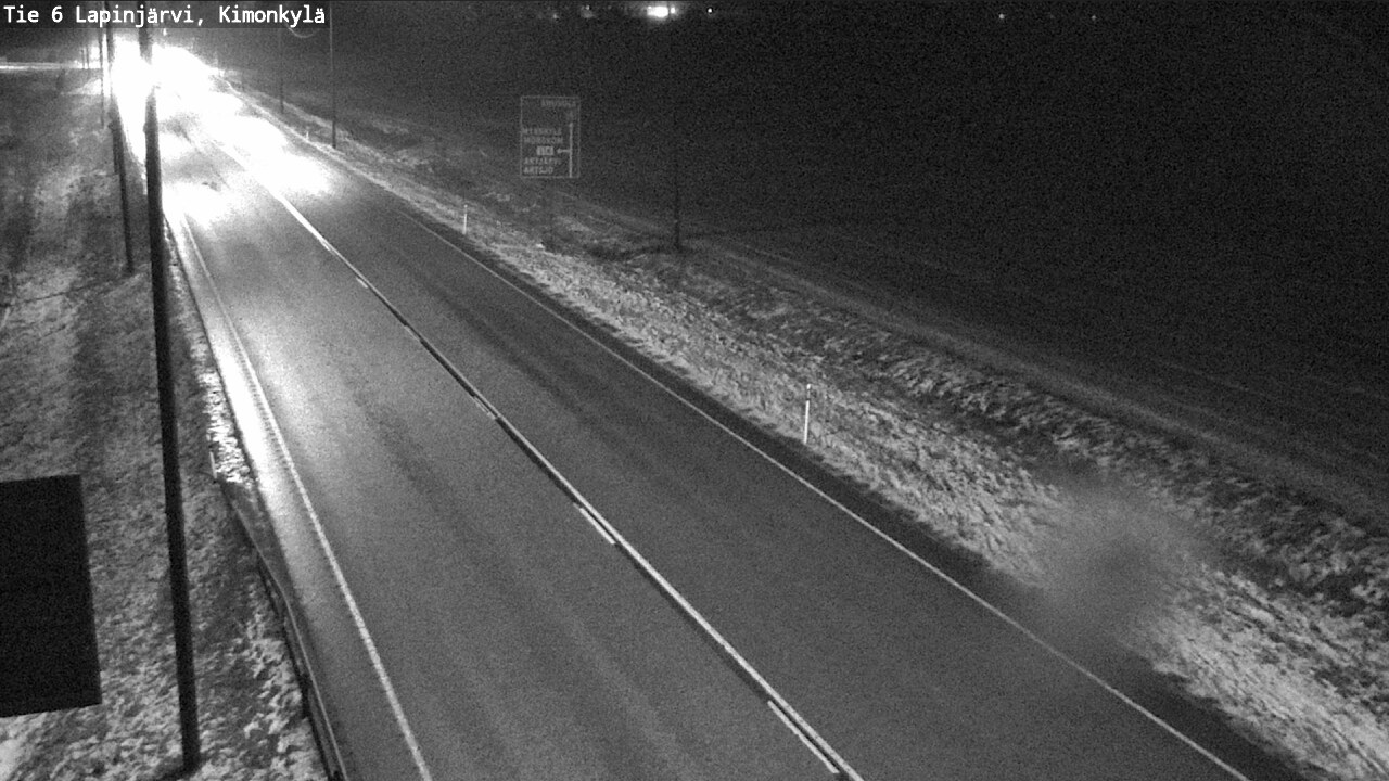 Weather Camera Image Väg 6 Lapinjärvi, Kimoböle, Lapinjärvi, Uusimaa