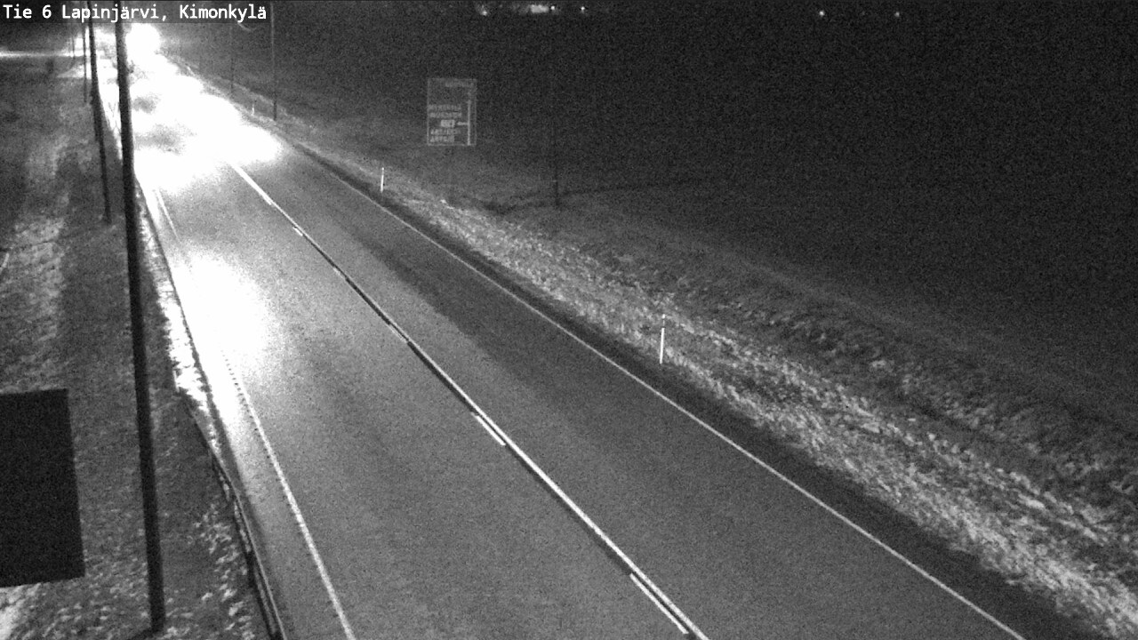 Weather Camera Image Väg 6 Lapinjärvi, Kimoböle, Lapinjärvi, Uusimaa