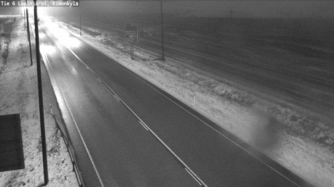 Weather Camera Image Väg 6 Lapinjärvi, Kimoböle, Lapinjärvi, Uusimaa