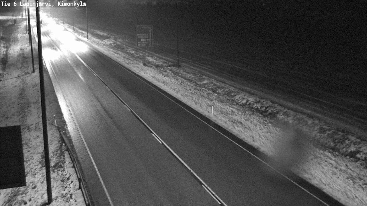 Weather Camera Image Väg 6 Lapinjärvi, Kimoböle, Lapinjärvi, Uusimaa