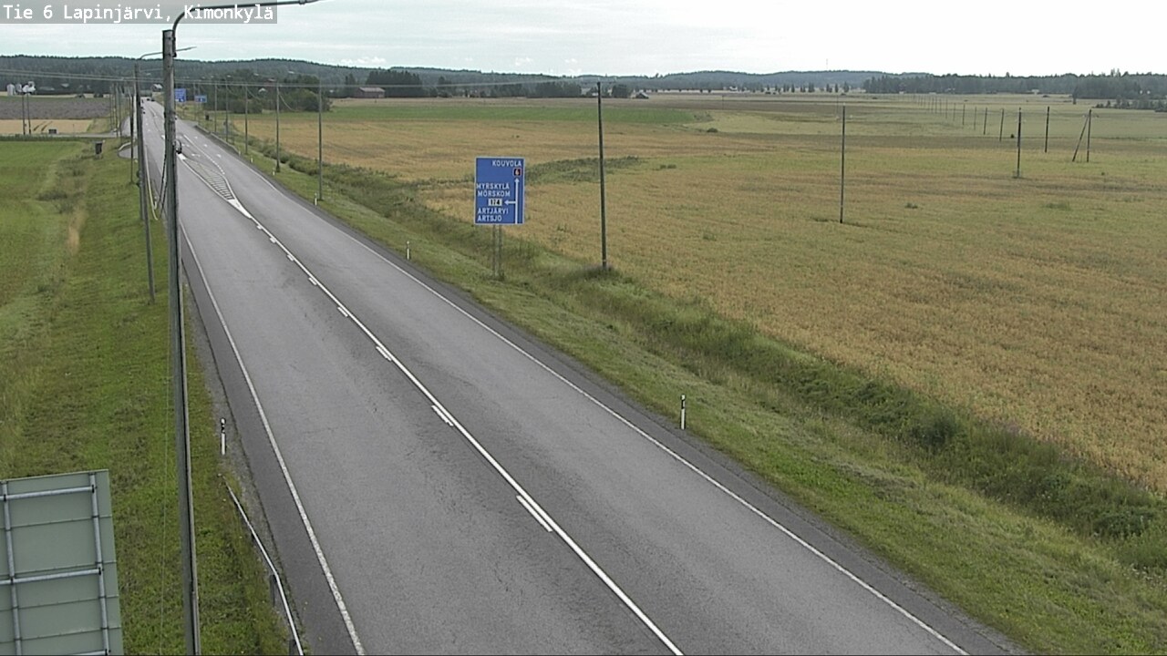 Weather Camera Image Road 6 Lapinjärvi, Kimonkylä, Lapinjärvi, Uusimaa
