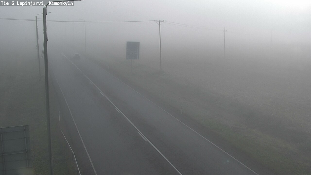 Weather Camera Image Väg 6 Lapinjärvi, Kimoböle, Lapinjärvi, Uusimaa