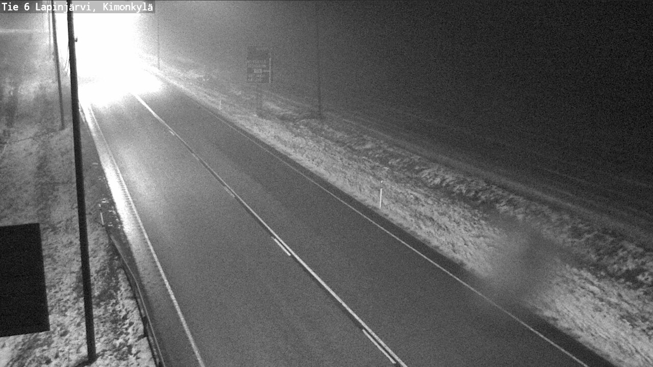 Weather Camera Image Väg 6 Lapinjärvi, Kimoböle, Lapinjärvi, Uusimaa