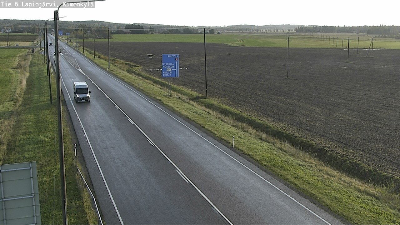 Weather Camera Image Väg 6 Lapinjärvi, Kimoböle, Lapinjärvi, Uusimaa