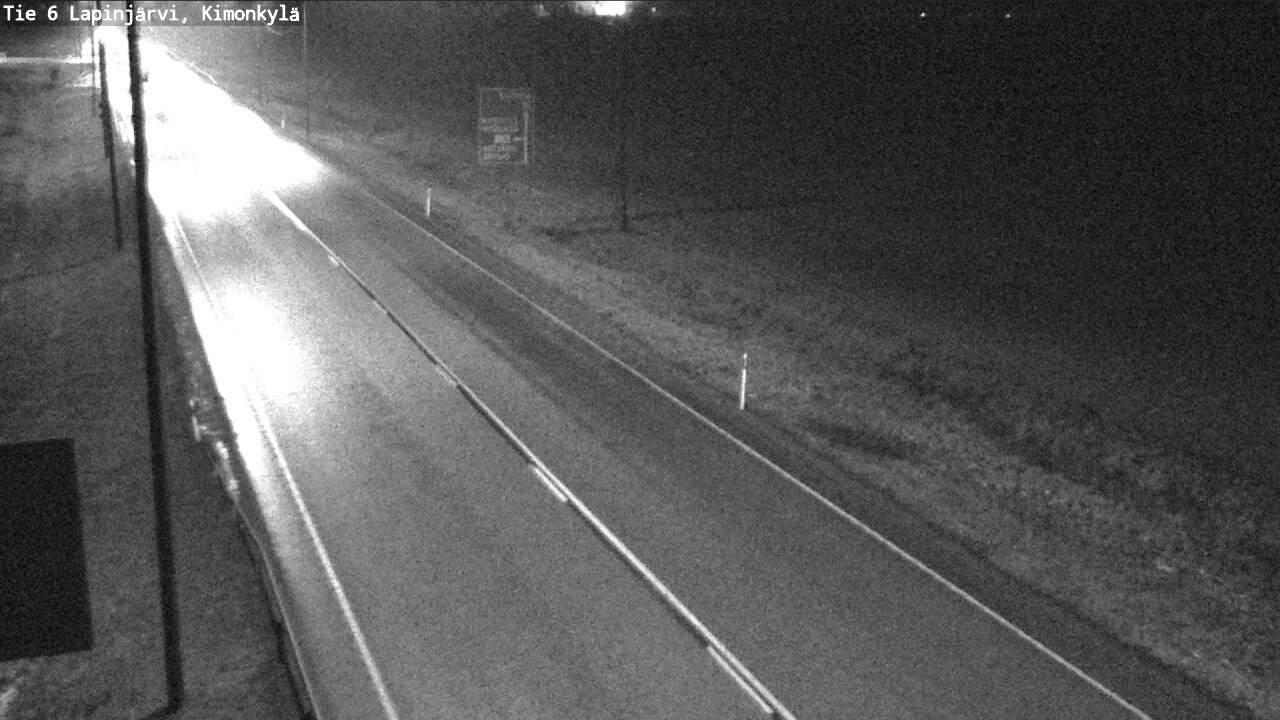 Weather Camera Image Väg 6 Lapinjärvi, Kimoböle, Lapinjärvi, Uusimaa
